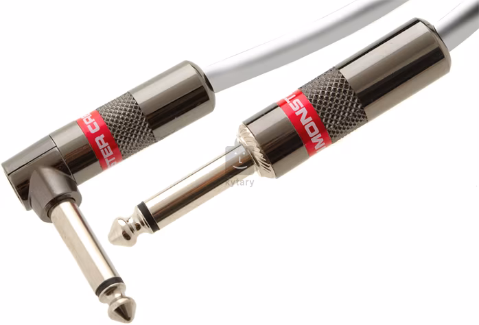 Monster Classic 12' Coil Cable White - Spiralkabel