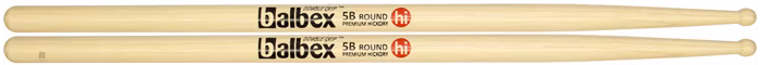 Balbex 5B Round Hickory - Hickory-Drumsticks