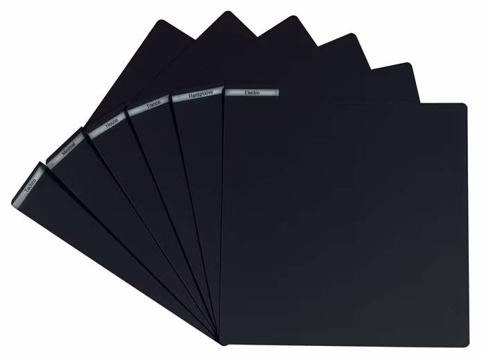 Glorious PVC Vinyl Divider black - Unterteiler für Schallplattensammlung