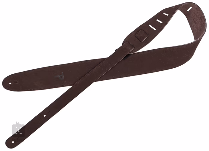 Perri's Leathers 201 Soft Suede Dark Brown - Gitarrengurt