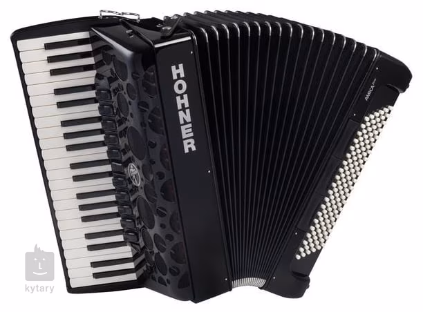 Hohner Amica Forte IV 120 black Silent Key - Tastenakkordeon