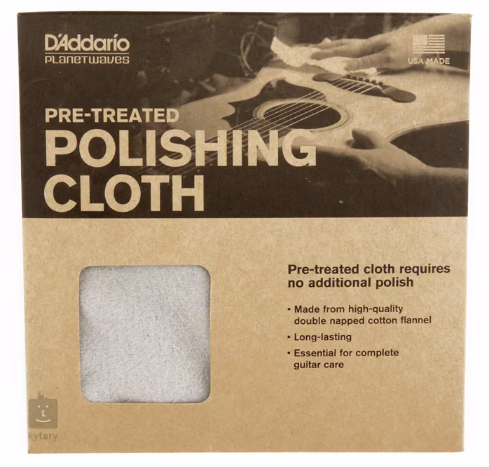 D'Addario Pre-Treated Polish Cloth - Reinigungstuch