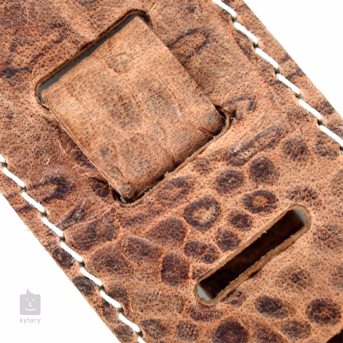 Richter Raw II Contour Croc Natural - Gitarrengurt