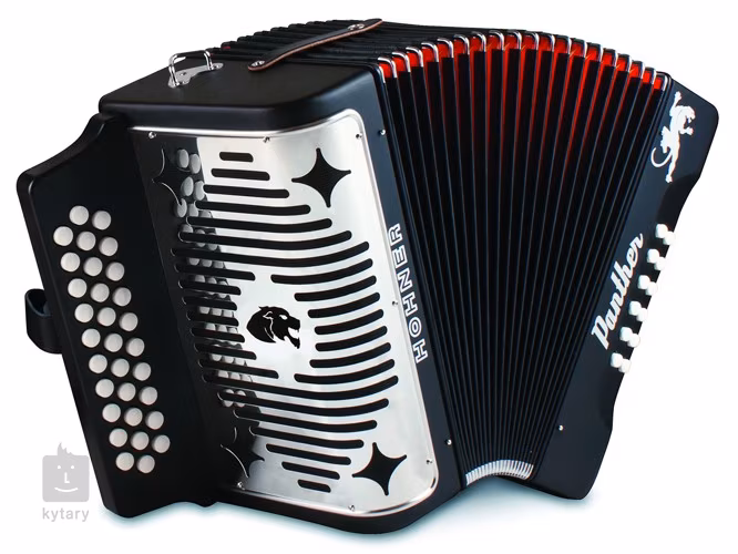 Hohner Panther FBES, black - Diatonisches Akkordeon