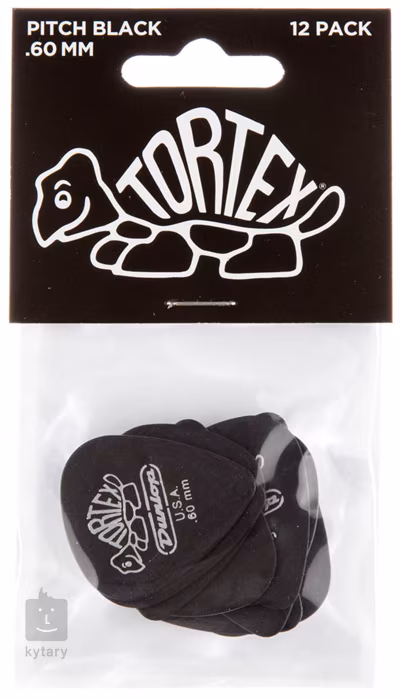 Dunlop Tortex Pitch Black 0.6 - Plektren