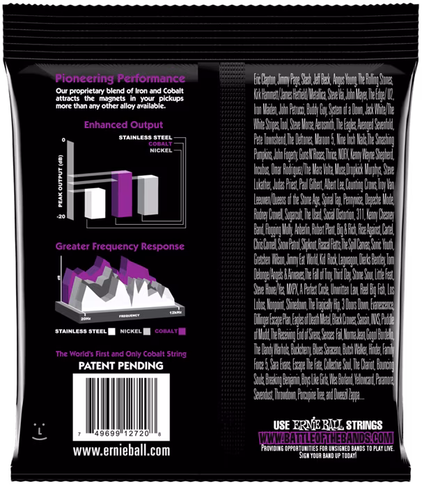 Ernie Ball 2729 Cobalt 7-String Power Slinky - Saiten für siebensaitige E-Gitarre