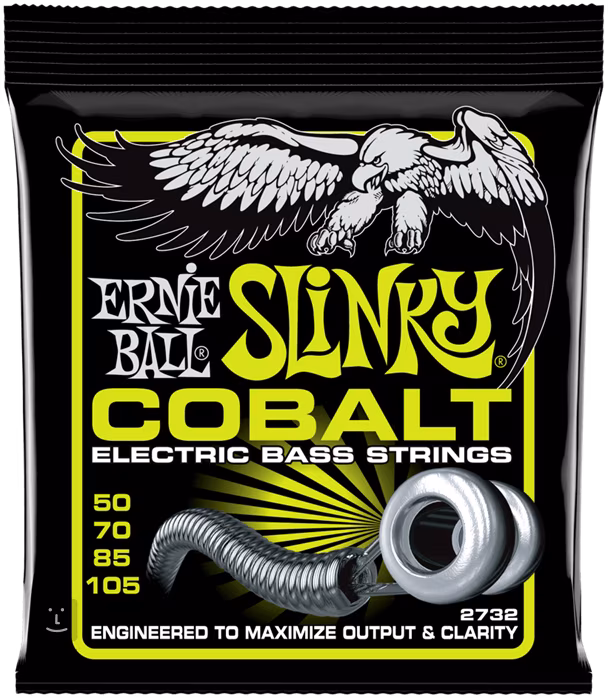 Ernie Ball 2732 Regular Slinky Cobalt Electric Bass 50-105 - Basssaiten