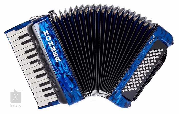 Hohner Bravo II 60 dark blue Silent Key - Tastenakkordeon