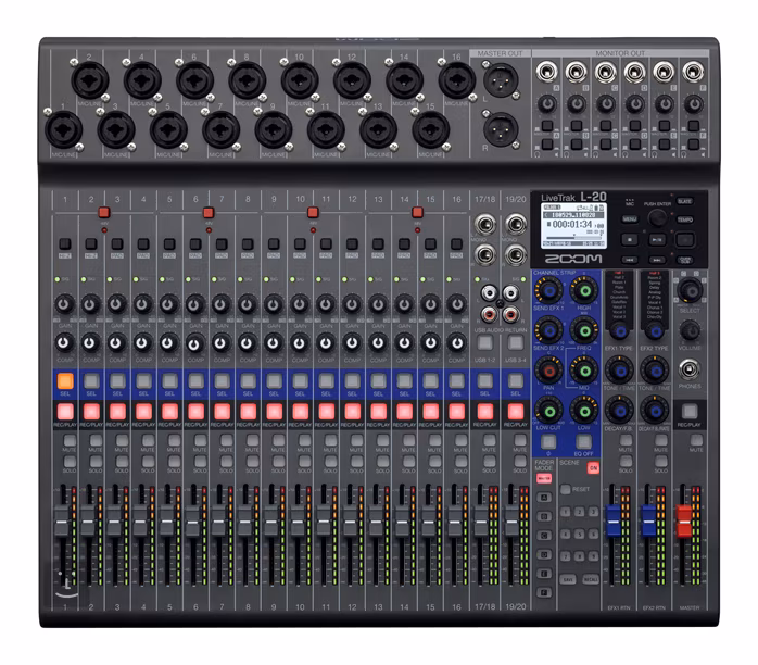 Zoom LiveTrak L-20 - Multistopp-Recorder