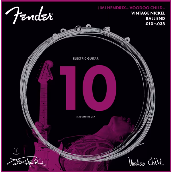 Fender Hendrix Voodoo Child Ball End Nickel 10-38 - Saiten für E-Gitarre