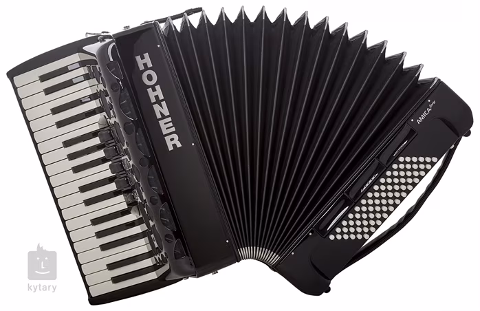 Hohner Amica Forte III 72 Black Silent Key - Tastenakkordeon