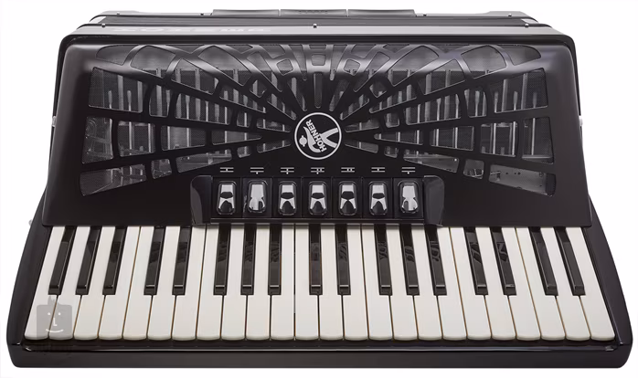Hohner Bravo III 120 black Silent Key - Tastenakkordeon