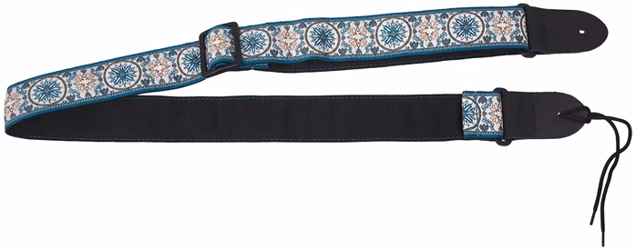 Perri's Leathers 6806 The Hope Collection Blue Mandala - Gitarrengurt