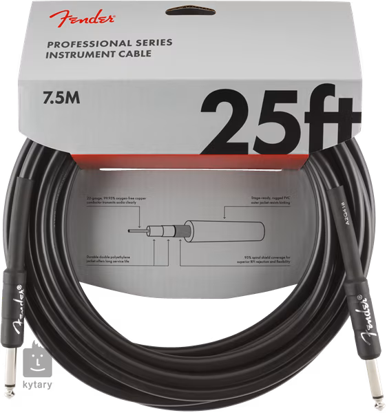 Fender Professional Series 25' Instrument Cable - Instrumentenkabel