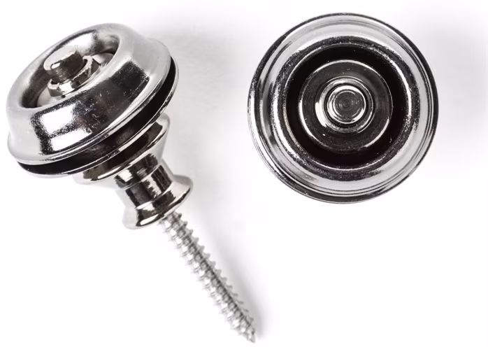 Dunlop Straplok Dual Design Black Chrome - Security Locks für Gurt