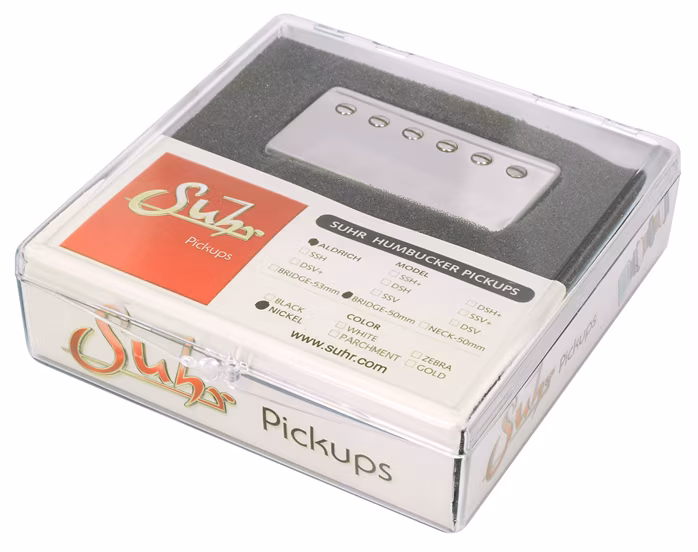 Suhr Aldrich, Hot Humbucker Pickup, Bridge, 50mm, Nickel Chrome - Tonabnehmer für E-Gitarre