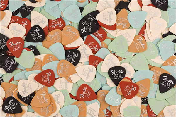 Fender 351 Dura-Tone Picks 0.58 Surf Green - Plektren