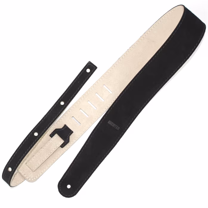 Richter Raw II Suede Black/Beige - Gitarrengurt