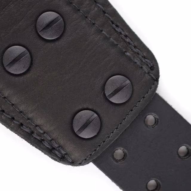 Richter Raw V Nappa Black - Gitarrengurt