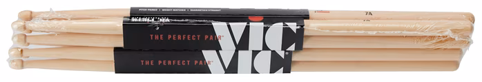 Vic Firth 7A 4 Pack - Vergünstigtes Hickory-Trommelstöcke-Set