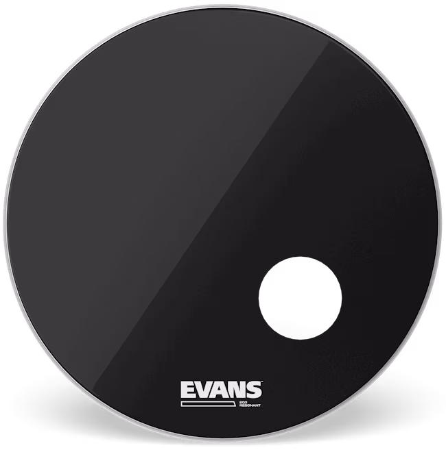 Evans 24" EQ3 Resonant Black - Resonanzfell für Basstrommel