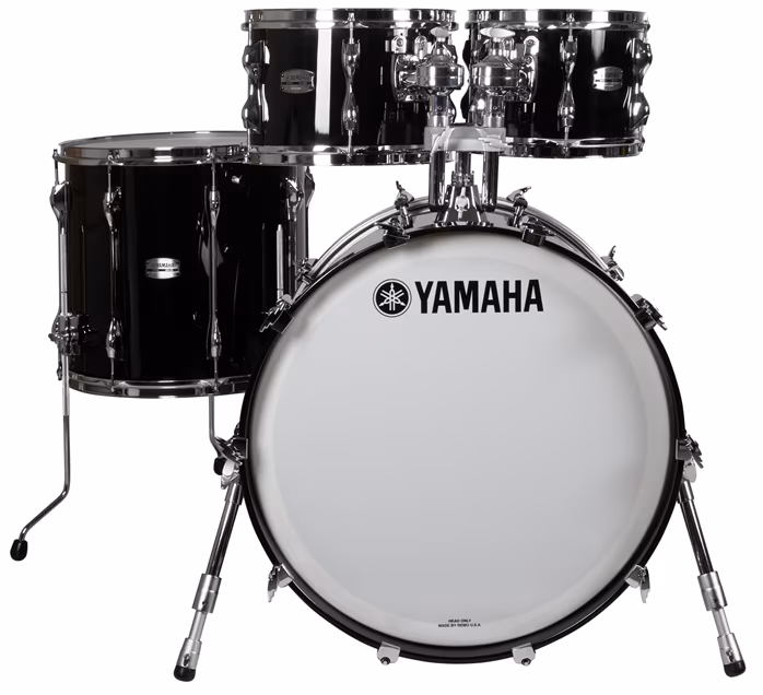 Yamaha Recording Custom Solid Black Fusion Set - Schlagzeug