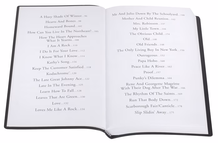MS The Little Black Songbook: Paul Simon - Songbuch