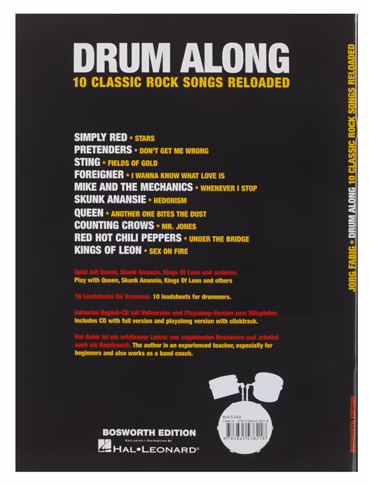 MS Drum Along: 10 Classic Rock Songs Reloaded - Schlagzeug-Noten