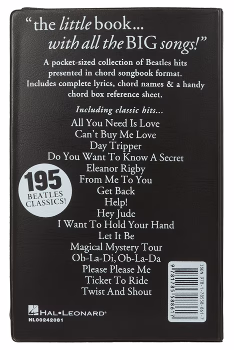 MS The Little Black Songbook: The Beatles - Songbuch