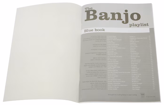 MS The Banjo Playlist: Blue Book - Banjoschule für Anfänger
