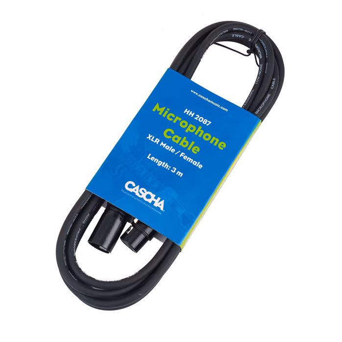 Cascha Microphone Cable XLR 3 m (ausgepackt) - Mikrofonkabel