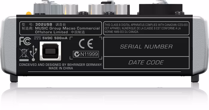 Behringer Xenyx 302USB - Analoges Mischpult
