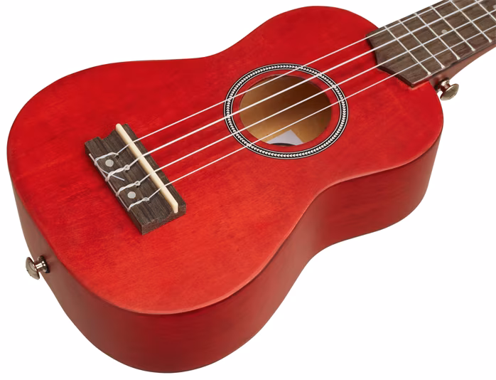 Cascha HH 3961 Soprano Ukulele Set Red - Akustische Ukulele