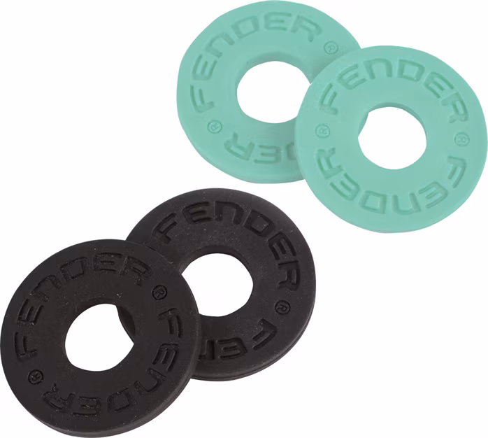 Fender Strap Blocks Black & Surf Green - Security Locks für Gurt
