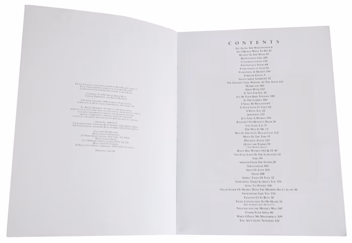 MS Anthology - Bob Dylan - Klaviernoten