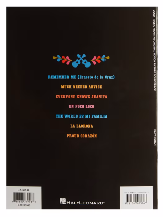 MS Disney Pixar's Coco For Easy Guitar - Gitarrennoten