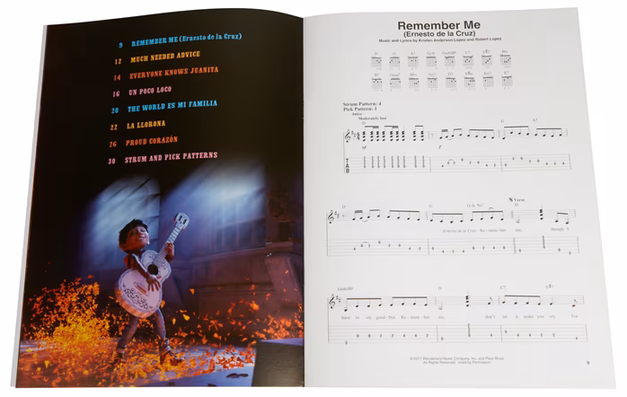MS Disney Pixar's Coco For Easy Guitar - Gitarrennoten