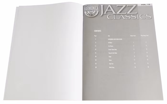 MS Harmonica Play-Along Volume 15: Jazz Classics - Mundharmonika-Noten