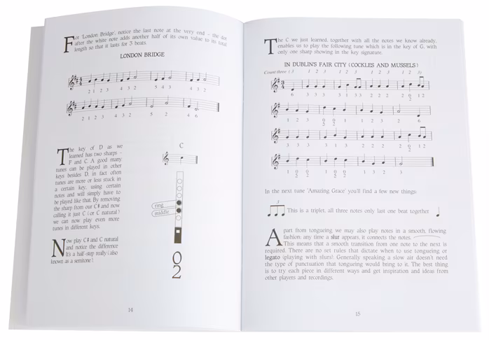 MS How To Play The Irish Tin Whistle Triple Pack - Irish-Flute-Schule für Anfänger