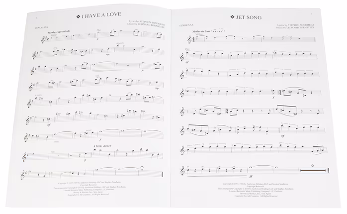MS West Side Story Play-Along - Saxophon-Noten