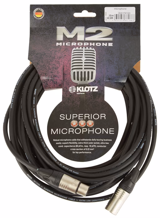 Klotz M2K1FM1000 - Mikrofonkabel