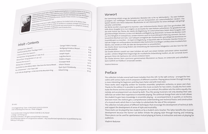 MS Violin Classics for two Violins - Geigenschule für Anfänger