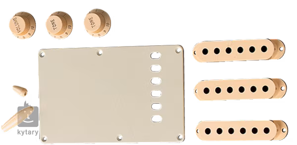 Fender Accessory Kit, Stratocaster, Aged White - Gitarren-Hardware