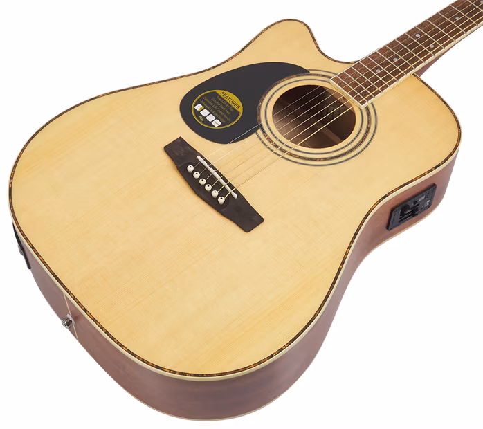 Cort AD880CE LH NS - Linkshänder elektroakustische Gitarre