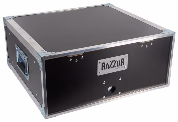 Razzor Cases 4U sliding door rack 370 - Rack Case