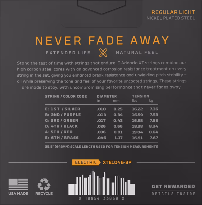 D'Addario XTE1046-3P - Saiten für E-Gitarre