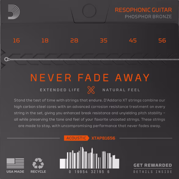 D'Addario XTAPB1656 - Saiten für Resonator