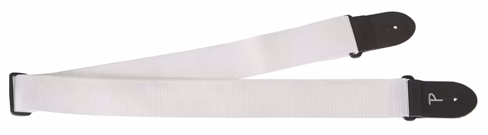 Perri's Leathers Poly Pro Extra Long White - Gitarrengurt