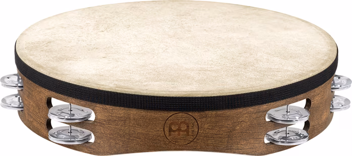 Meinl 12" Tamburello Walnut Brown - Tambourin mit Fell