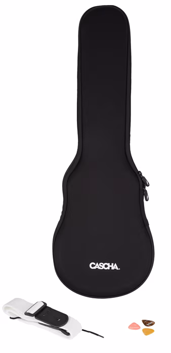 Cascha HH 2286 Carbon Fibre Ukulele Set White - Akustische Ukulele